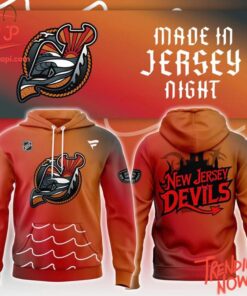 3D graphic 1 New Jersey Devils Made In Jersey Night Hoodie with bold design