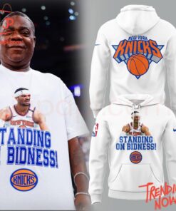 3D graphic 3 New York Knicks Standing On Bidness Shirt with bold design