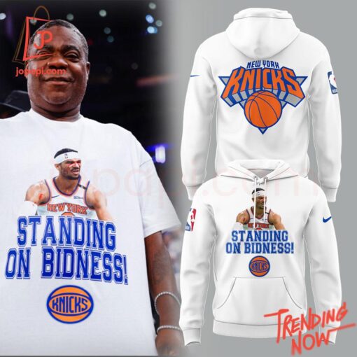 3D graphic 3 New York Knicks Standing On Bidness Shirt with bold design