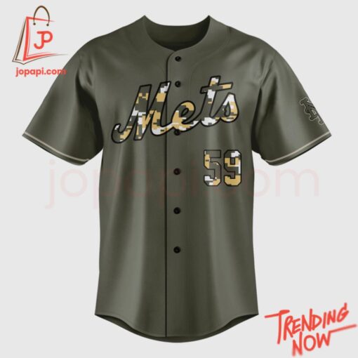 Bold and stylish casual wear – New York Mets Sean Manaea Camo Jersey