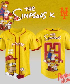 High-quality product with unique design – New York Mets The Simpsons Baseball Jersey