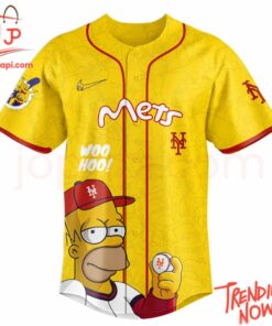 High-quality product with unique design – New York Mets The Simpsons Baseball Jersey