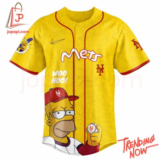 High-quality product with unique design – New York Mets The Simpsons Baseball Jersey