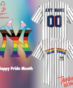 Bold and stylish casual wear – New York Yankees Lgbt Pride Night Jersey