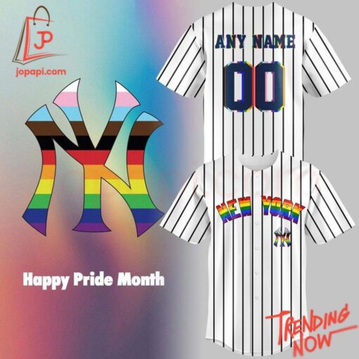 Bold and stylish casual wear – New York Yankees Lgbt Pride Night Jersey