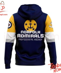3D graphic 3 Norfolk Admirals 2025 Echl Kelly Cup Playoffs Hoodie with bold design