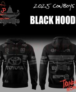 High-quality product with unique design – North Queensland Cowboys Back In Black Hoodie