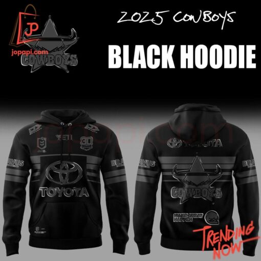 High-quality product with unique design – North Queensland Cowboys Back In Black Hoodie