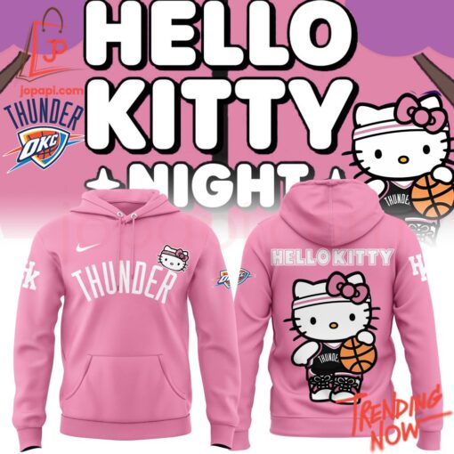 Bold and stylish casual wear – Oklahoma City Thunder Hello Kitty Hoodie