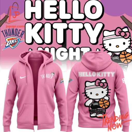 Bold and stylish casual wear – Oklahoma City Thunder Hello Kitty Hoodie