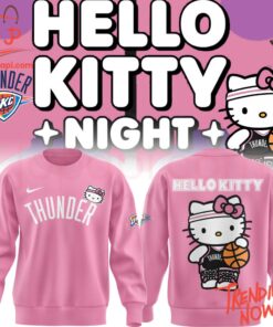 Bold and stylish casual wear – Oklahoma City Thunder Hello Kitty Hoodie