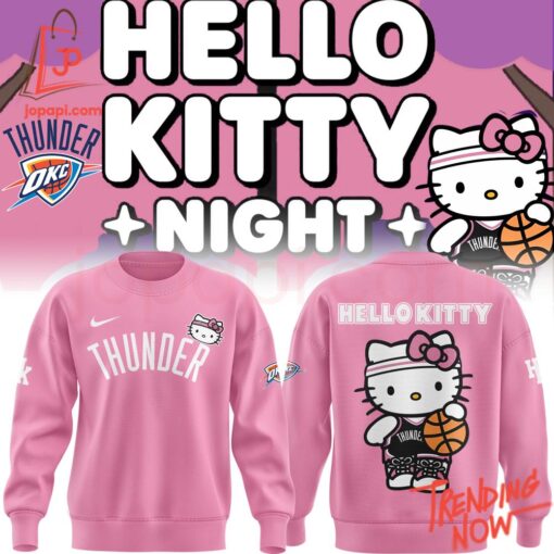 Bold and stylish casual wear – Oklahoma City Thunder Hello Kitty Hoodie