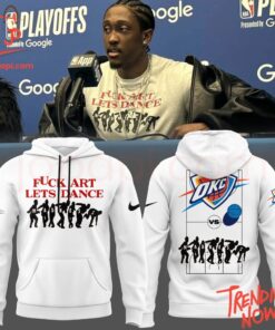 3D graphic Oklahoma City Thunder Shop Fuck Art Lets Dance Sweatshirt with bold design
