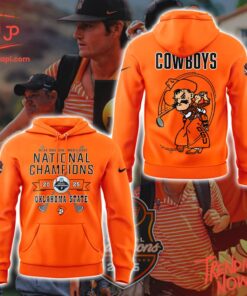 Make every step count with 1 Oklahoma State Cowboys Champions 2025 Hoodie.