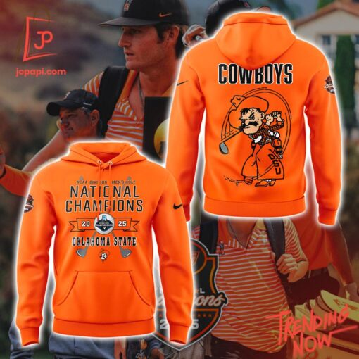 Make every step count with 1 Oklahoma State Cowboys Champions 2025 Hoodie.