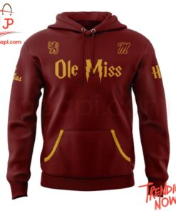 3D graphic 2 Ole Miss Rebels Gryffindor Harry Potter Hoodie with bold design