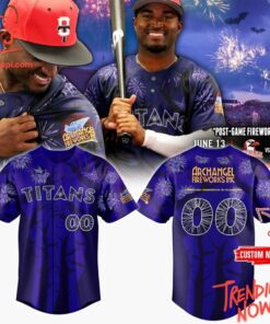 High-quality product with unique design – Ottawa Titans Fireworks Baseball Jersey