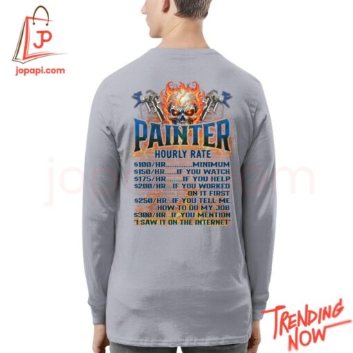 Stylish and comfortable printed clothing – Painter Hourly Rate Shirt