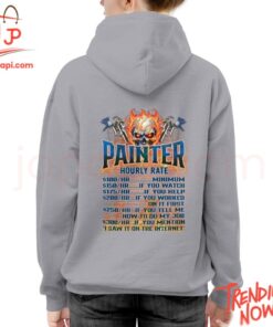Stylish and comfortable printed clothing – Painter Hourly Rate Shirt