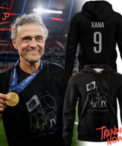 3D graphic 1 Paris Saint Germain Xana We Are The Champion Hoodie with bold design