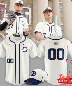 Bold and stylish casual wear – Penn State Nittany Lions Custom Baseball Jersey