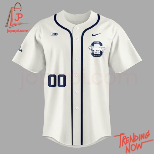 Bold and stylish casual wear – Penn State Nittany Lions Custom Baseball Jersey