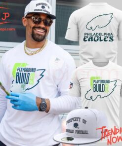 High-quality casual wear featuring custom artwork – Philadelphia Eagles Playground Build Hoodie