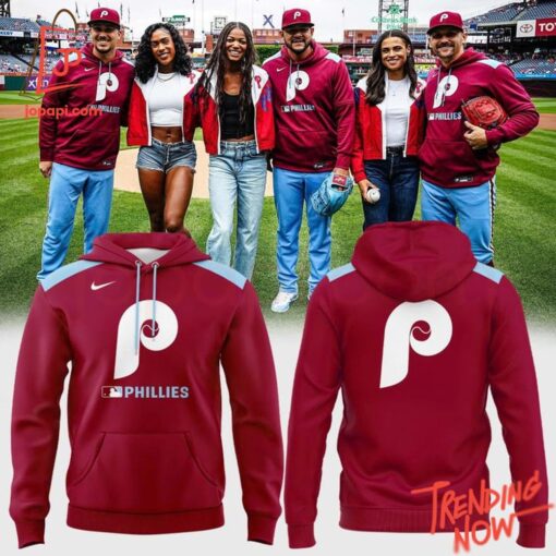 3D graphic 1 Philadelphia Phillies Old Logo Hoodie with bold design