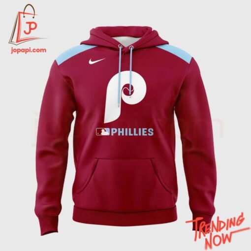 3D graphic 2 Philadelphia Phillies Old Logo Hoodie with bold design