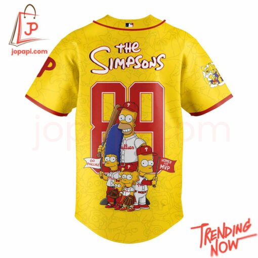 High-quality product with unique design – Philadelphia Phillies The Simpsons Baseball Jersey