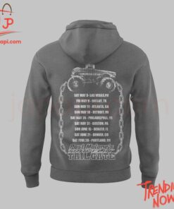3D graphic 3 Post Malone Traveling Tailgate Tour 2025 Hoodie with bold design