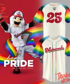 Bold and stylish casual wear – Pride Night Washington Nationals Lgbt Baseball Jersey