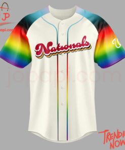 Bold and stylish casual wear – Pride Night Washington Nationals Lgbt Baseball Jersey
