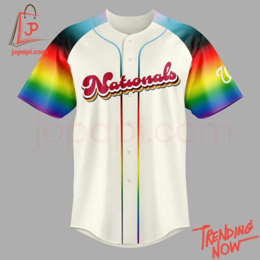 Bold and stylish casual wear – Pride Night Washington Nationals Lgbt Baseball Jersey