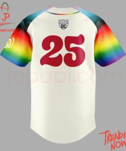 Bold and stylish casual wear – Pride Night Washington Nationals Lgbt Baseball Jersey