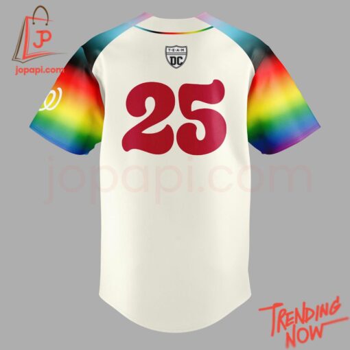 Bold and stylish casual wear – Pride Night Washington Nationals Lgbt Baseball Jersey