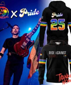 Comfortable Rise Against Pride Logo Hoodie with eye-catching graphic