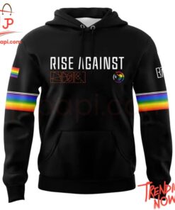 Comfortable Rise Against Pride Logo Hoodie with eye-catching graphic