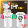 3D graphic 1 San Diego Padres Hello Kitty Baseball Jersey with bold design