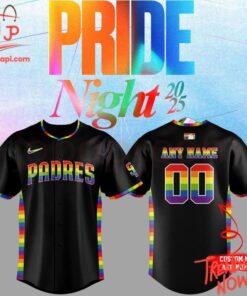 Bold and stylish casual wear – San Diego Padres Lgbt Pride Night Jersey