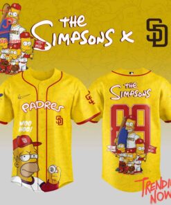 High-quality product with unique design – San Diego Padres The Simpsons Baseball Jersey