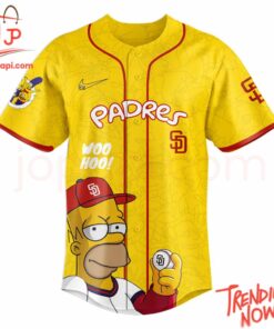 High-quality product with unique design – San Diego Padres The Simpsons Baseball Jersey