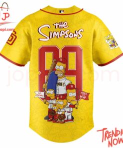 High-quality product with unique design – San Diego Padres The Simpsons Baseball Jersey