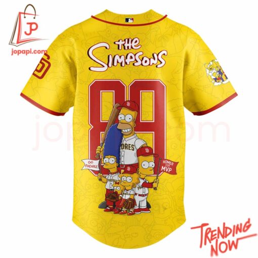 High-quality product with unique design – San Diego Padres The Simpsons Baseball Jersey
