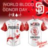 High-quality product with unique design – San Diego Padres World Blood Donor Day Jersey