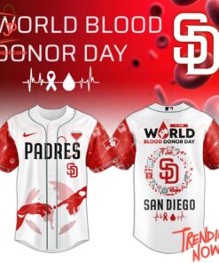 High-quality product with unique design – San Diego Padres World Blood Donor Day Jersey
