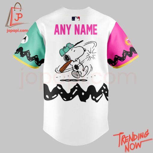 High-quality product with unique design – San Diego Padres X Peanuts Night Jersey