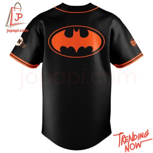 3D graphic 3 San Francisco Giants Batman Baseball Jersey with bold design