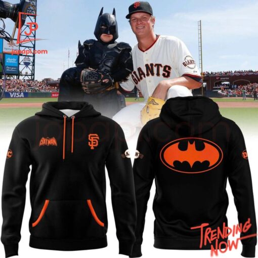3D graphic 1 San Francisco Giants Batman Hoodie with bold design