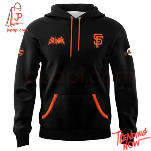 3D graphic 2 San Francisco Giants Batman Hoodie with bold design